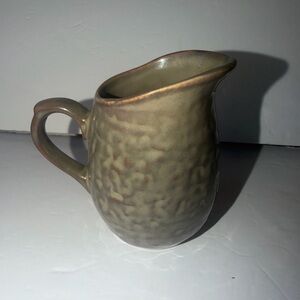 Cravings By Chrissy Teigen Stoneware Creamer Rustic Brown Drip Glaze Jug 4” Tall